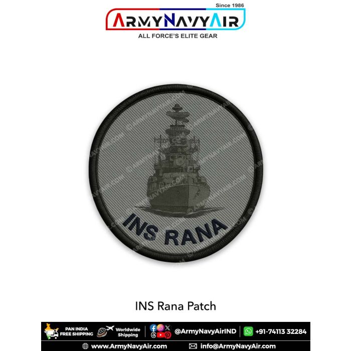Ins Rana Vlsrsam INS Rana Patch - Indian Navy Guided Missile Destroyer Patch