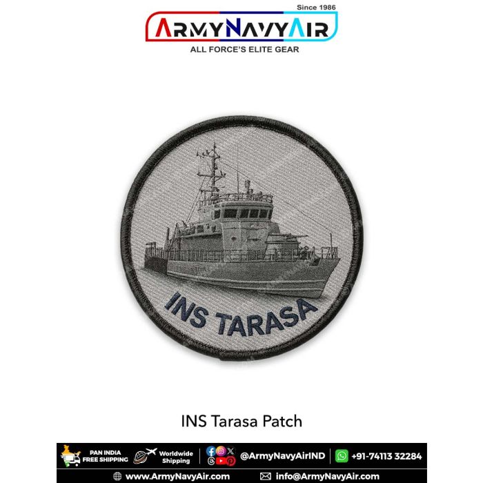 Ins Patch INS Tarasa Patch - Indian Navy Patrol Vessel Patch