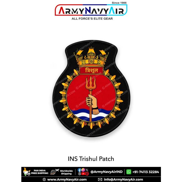 Ins Patch Indian Navy INS Trishul Patch | Trident Crest Badge