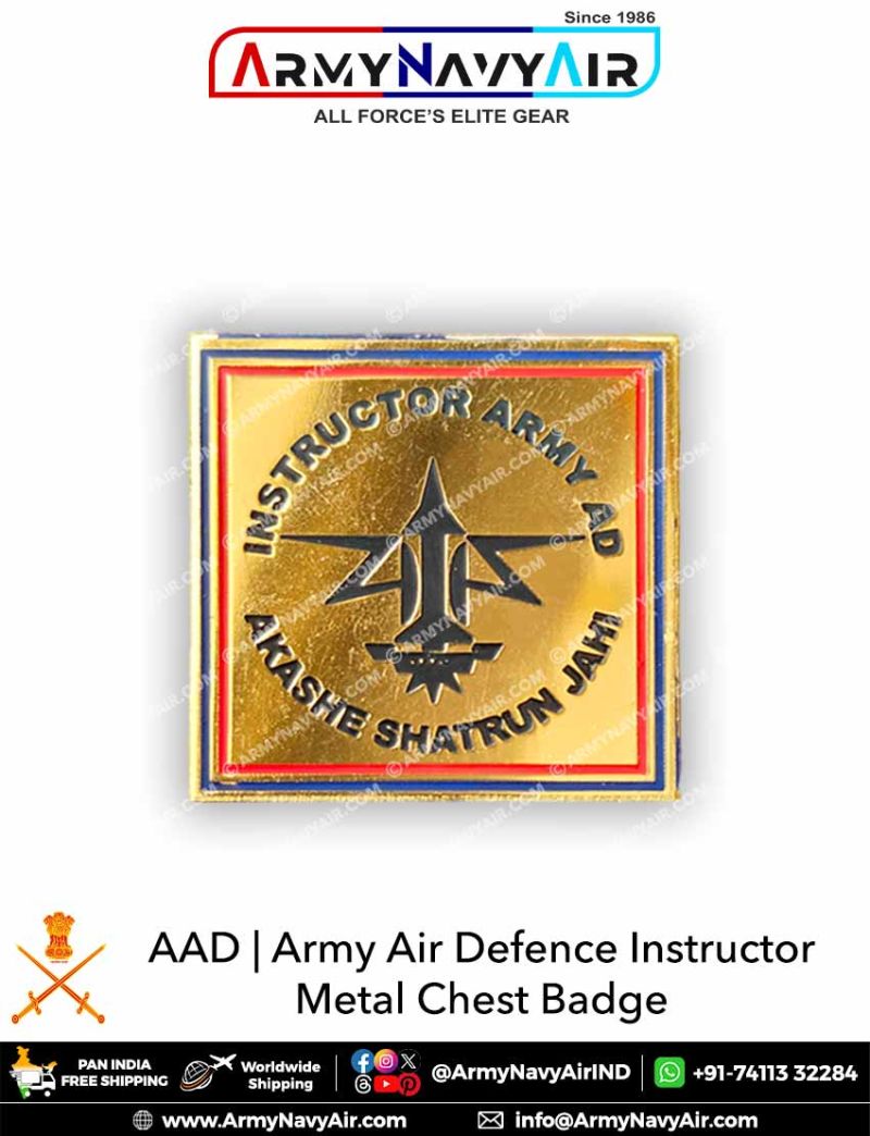 Buy Best Premium AAD I Army Air Defence Instructor Metal Chest Badge ...