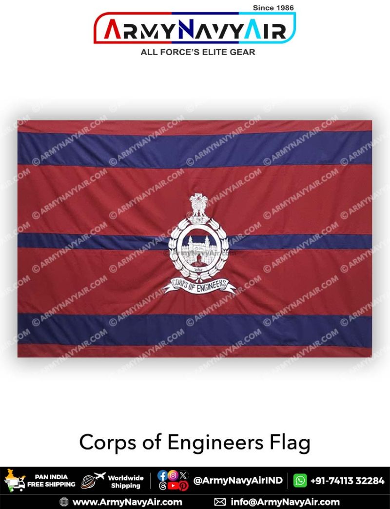 Buy Indian Army ENGINEERS-Corps Of Engineers Flag Online at ArmyNavyAir.com