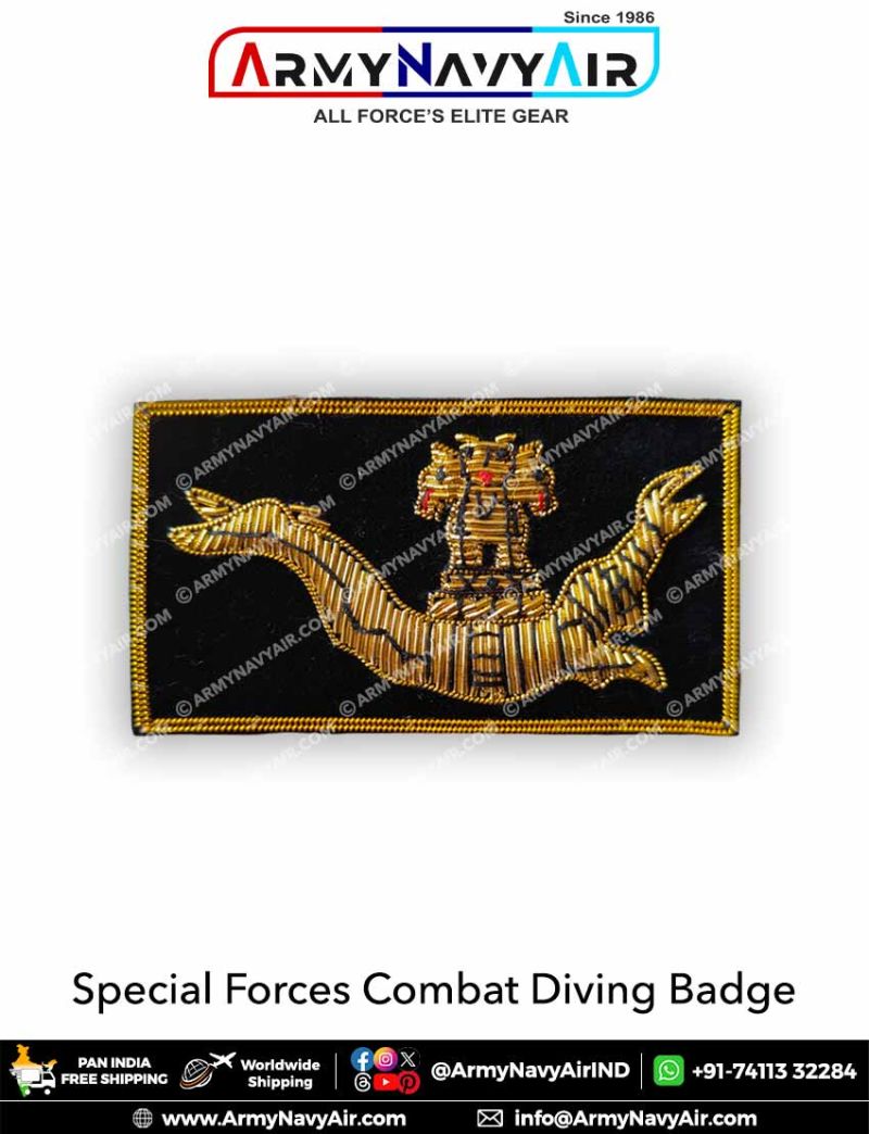 Buy Best SF Special Forces Zari Embroidery Combat Diving Badge ...