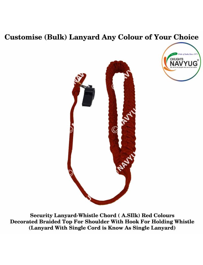 Buy Silk Red Security Lanyard Online at ArmyNavyAir.com