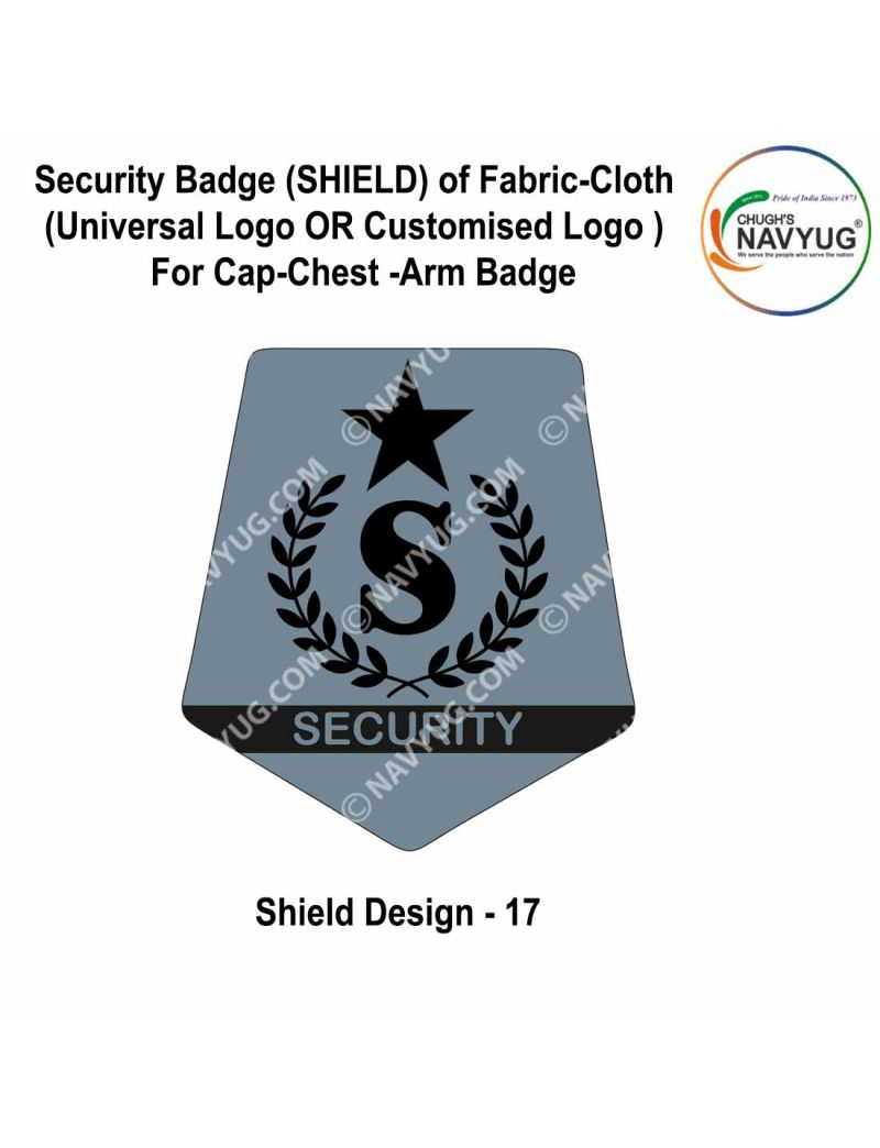 Security Badge (SHIELD) oF Fabric-Cloth (Universal Logo OR Customised ...