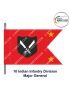 Indian Army Lancer Flag (Infantry Division) | Indian Military Stiffener Flag with Double Side Logo ( 9