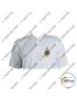 IAF T Shirt Helicopter Unit  | Indian Airforce T Shirt White PC With Collar  (HU)-128 H Unit-Medium