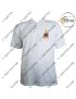 IAF T Shirt Helicopter Unit  | Indian Airforce T Shirt White PC With Collar  (HU)-129 H Unit-Medium