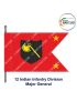 Indian Army Lancer Flag (Infantry Division) | Indian Military Stiffener Flag with Double Side Logo ( 9