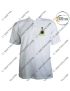 IAF T Shirt Helicopter Unit  | Indian Airforce T Shirt White PC With Collar  (HU)-130 H Unit-Medium