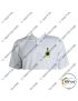 IAF T Shirt Helicopter Unit  | Indian Airforce T Shirt White PC With Collar  (HU)-130 H Unit-Medium