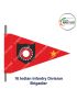 Indian Army Lancer Flag (Infantry Division) | Indian Military Stiffener Flag with Double Side Logo ( 9