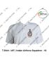 IAF T Shirt  Squadron |Indian Airforce  T Shirt  White PC  With Collar ( Squadrons)-18 Squadron