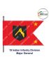 Indian Army Lancer Flag (Infantry Division) | Indian Military Stiffener Flag with Double Side Logo ( 9