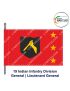 Indian Army Lancer Flag (Infantry Division) | Indian Military Stiffener Flag with Double Side Logo ( 9