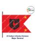 Indian Army Lancer Flag (Infantry Division) | Indian Military Stiffener Flag with Double Side Logo ( 9