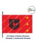 Indian Army Lancer Flag (Infantry Division) | Indian Military Stiffener Flag with Double Side Logo ( 9