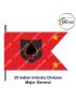 Indian Army Lancer Flag (Infantry Division) | Indian Military Stiffener Flag with Double Side Logo ( 9