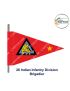 Indian Army Lancer Flag (Infantry Division) | Indian Military Stiffener Flag with Double Side Logo ( 9