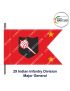 Indian Army Lancer Flag (Infantry Division) | Indian Military Stiffener Flag with Double Side Logo ( 9