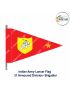 Indian Army Lancer Flag (Armoured Division) | Indian Military Stiffener Flag with Double Side Logo (9