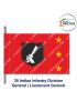 Indian Army Lancer Flag (Infantry Division) | Indian Military Stiffener Flag with Double Side Logo ( 9