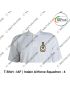 IAF T Shirt  Squadron |Indian Airforce  T Shirt  White PC  With Collar ( Squadrons)-4 Squadron