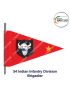 Indian Army Lancer Flag (Infantry Division) | Indian Military Stiffener Flag with Double Side Logo ( 9