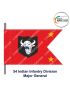 Indian Army Lancer Flag (Infantry Division) | Indian Military Stiffener Flag with Double Side Logo ( 9