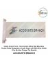 Indian Armed Force -Government  Office Wall Mounting  Double Sided Designation Acrylic Board with Wall Slide Holder (Can Be Inter Change The Boards)-ACCOUNTS BRANCH