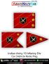 Indian Army 10 Infantry Div Car Flag : ArmyNavyAir.com