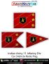 Indian Army 11 Infantry Div Car Flag : ArmyNavyAir.com