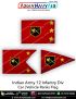 Indian Army 12 Infantry Div Car Flag : ArmyNavyAir.com