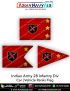 Indian Army 28 Infantry Div Car Flag : ArmyNavyAir.com