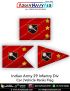 Indian Army 29 Infantry Div Car Flag : ArmyNavyAir.com