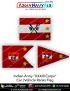 Indian Army XXXIII Corps Car Flag : ArmyNavyAir.com 