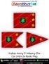 Indian Army 9 Infantry Div Car Flag : ArmyNavyAir.com