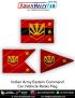 Indian Army Eastern Command Car Flag : ArmyNavyAir.Com