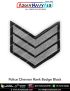 Chevron Police Rank Badge Black : ArmyNavyAir.com