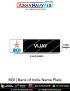 BOI|Bank Of India Uniform Name Plate (Acrylic) - ArmyNavyAir.com
