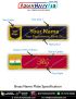 Personalised Air India Name Plate : ArmyNavyAir.com