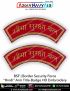 BSF सीमा सुरक्षा बल Arm Title HD Embroidery : ArmyNavyAir.com