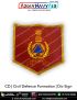 CD | Civil Defence Formation-Div Sign : ArmyNavyAir.com