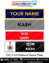 All India-State Civil Defence Uniform Name Plate (Acrylic) - ArmyNavyAir.com
