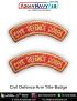 Civil Defence Corps Arm Badge : ArmyNavyAir.com