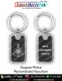 Gujarat Police Personalised Keychain : ArmyNavyAir.com