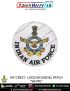 IAF | Indian Air Force Crest - Logo Patch Roundel : ArmyNavyAir.com-White-Sew-on