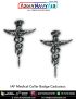 IAF Indian Air Force Medical Collar Badge Caduceus : ArmyNavyAir.com