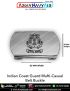 Indian Coast Guard Mufti Belt Buckle : ArmyNavyAir.com