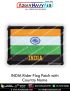 Personalised Rider Flag Patch with Country, Name & Blood Group Options : ArmyNavyAir.com