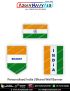 Personalised India Bharat Flag Banner : ArmyNavyAir.com